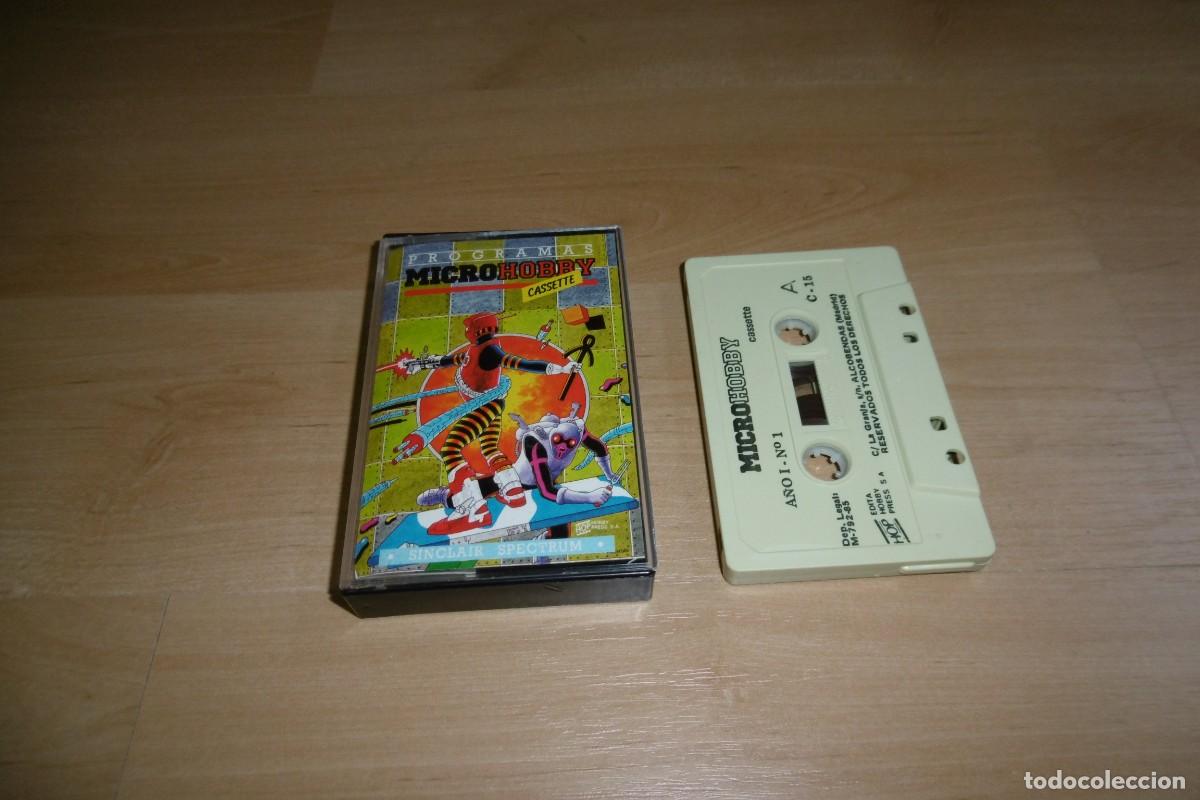 Videojuegos y consolas: SPECTRUM CINTA MICROHOBBY A&Ntilde;O 1 N&ordm;1 - Foto 1