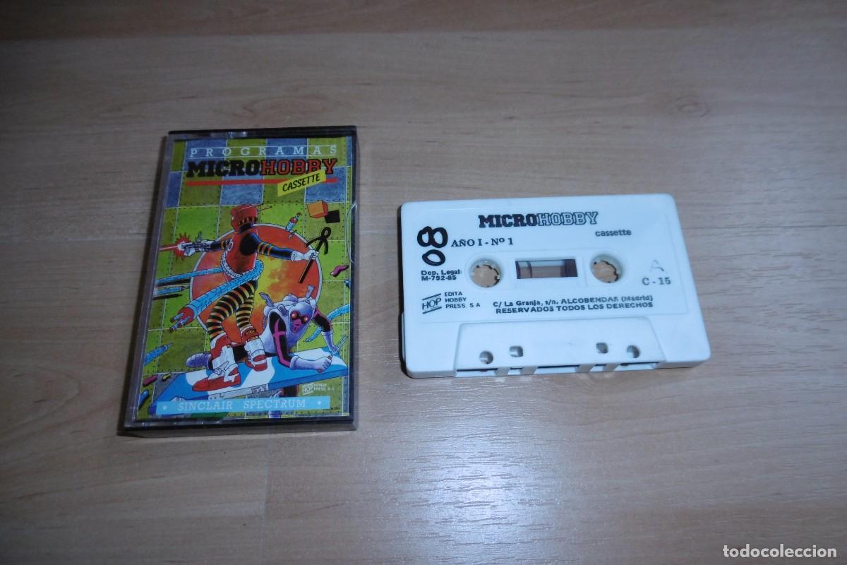 Videojuegos y consolas: SPECTRUM CINTA MICROHOBBY A&Ntilde;O 1 N&ordm; 1 - Foto 1