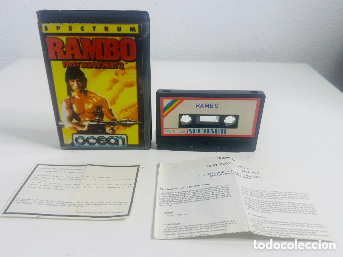 Videojuegos y consolas: Rambo MMG Software Spectrum - Foto 6
