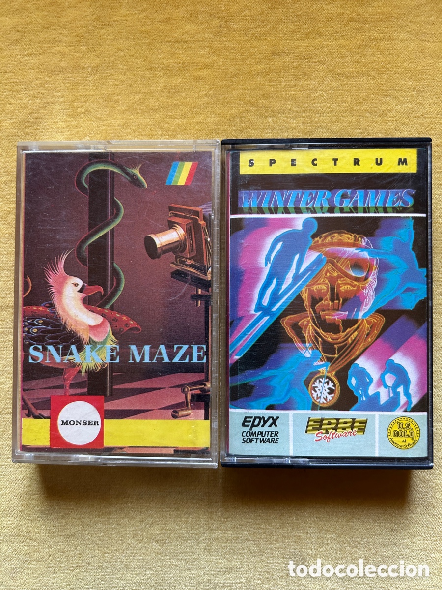 Videojuegos y consolas: Pack Spectrum SnakeMaze/ WinterGames - Foto 1