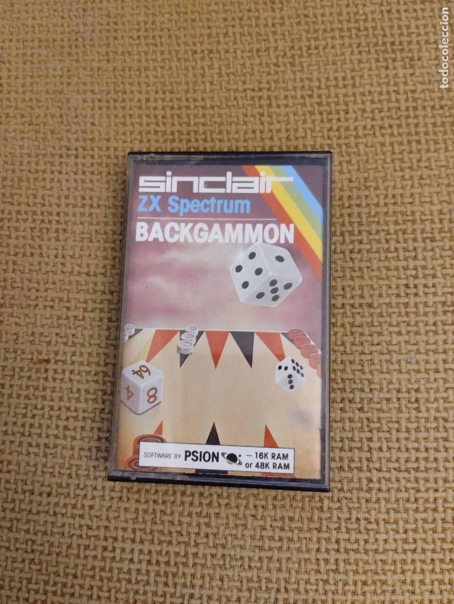 Videojuegos y consolas: Backgammon Sinclair ZX Spectrum - Foto 1