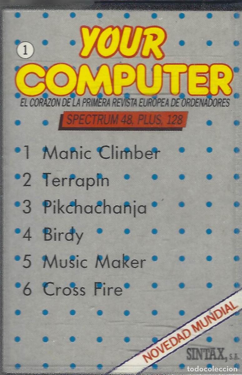 Videojuegos y consolas: O168 CASSETTE PROGRAMAS SPECTRUM YOUR COMPUTER - Foto 1