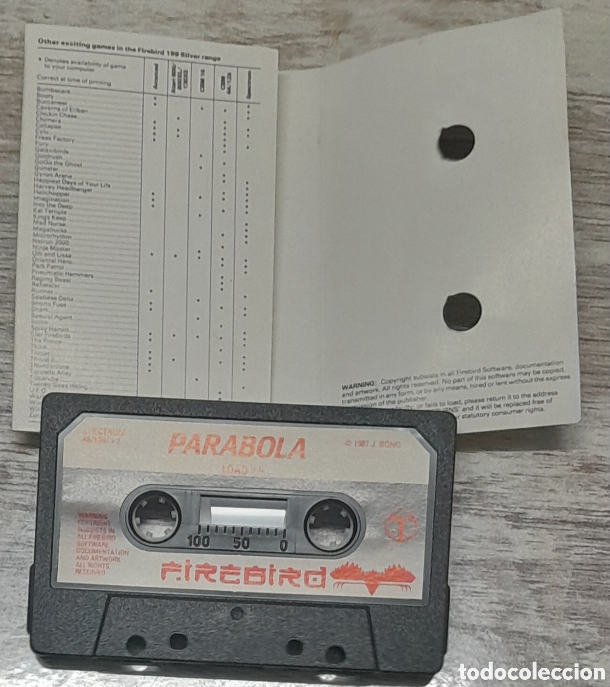 Videojuegos y consolas: PARABOLA - FIREBIRD - SPECTRUM - Foto 2