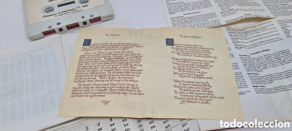Videojuegos y consolas: JUEGO SPECTRUM 48K AVALON CON TODAS LAS INSTRUCCIONES MAPAS Y CODIGOS - Foto 10