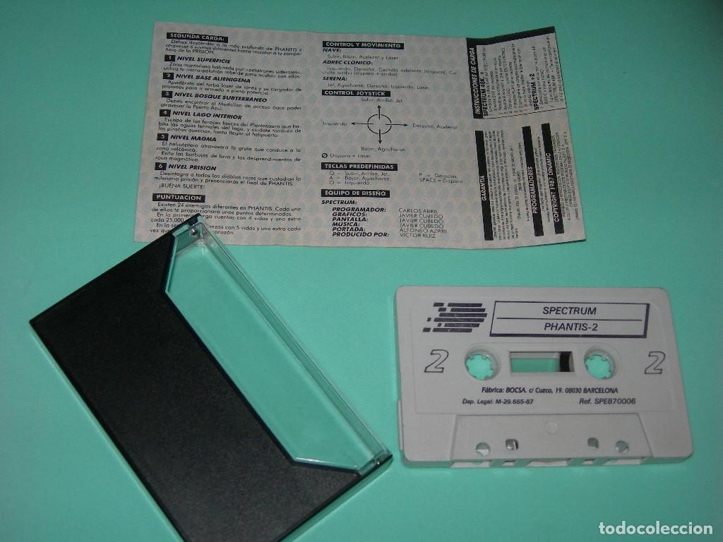 Videojuegos y consolas: - SPECTRUM - JUEGO PHANTIS - SPANISH VERSION - DINAMIC - ALFONSO AZPIRI - - Foto 3