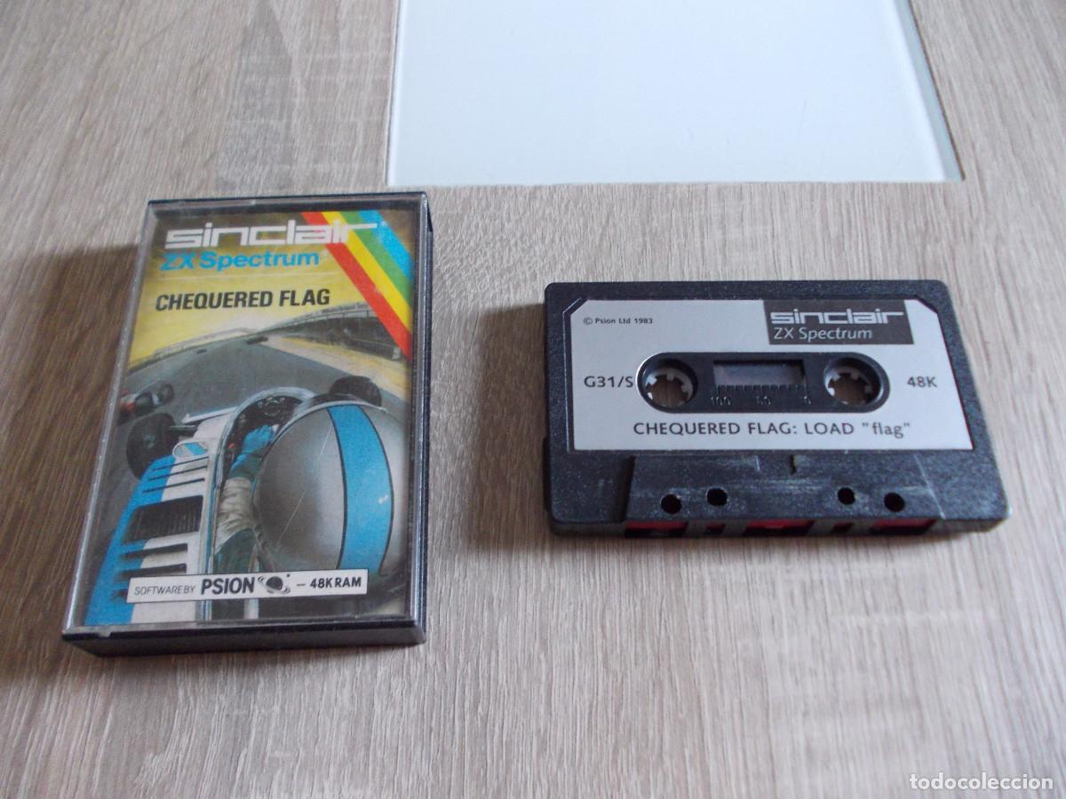 Videojuegos y consolas: Juego Spectrum. Chequered Flag. Psion / Sinclair. - Foto 1