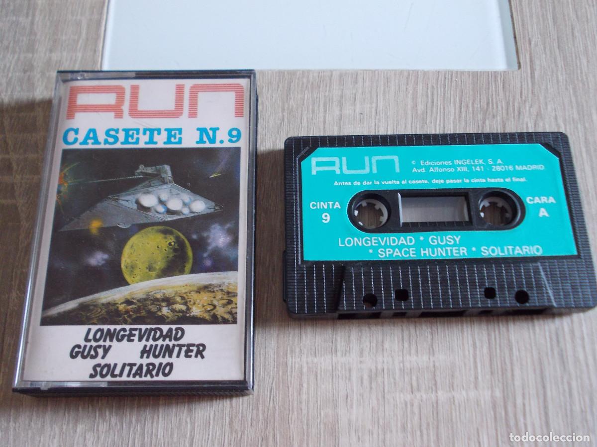 Videojuegos y consolas: Cinta Revista spectrum. RUN n&ordm; 9. Ediciones Ingelek. - Foto 1
