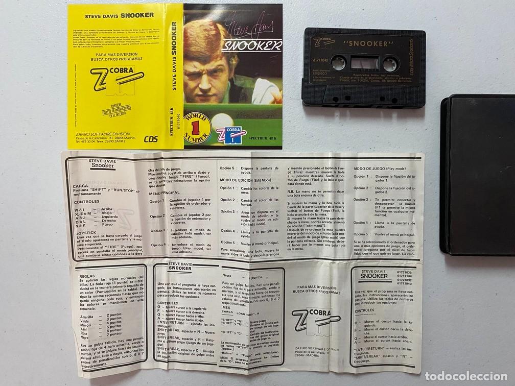 Videojuegos y consolas: SNOOKER - VIDEOJUEGO SPECTRUM - Foto 4