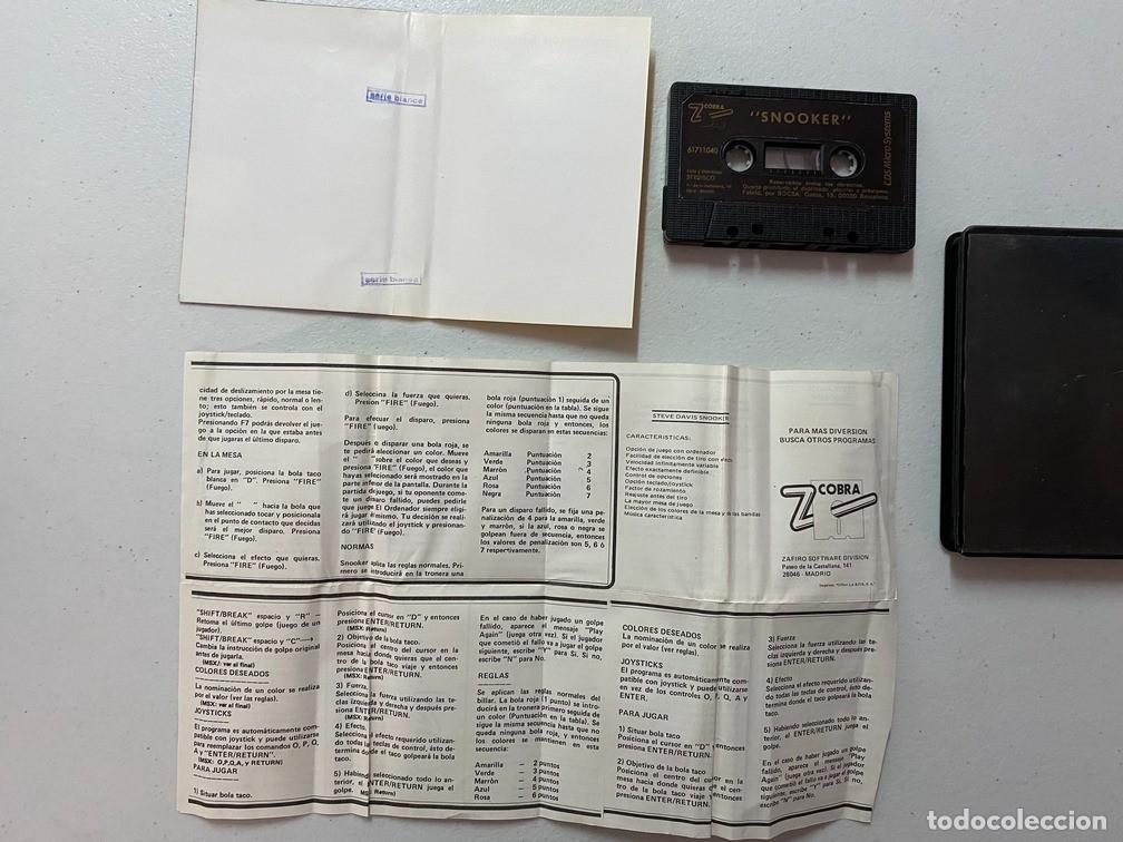 Videojuegos y consolas: SNOOKER - VIDEOJUEGO SPECTRUM - Foto 5