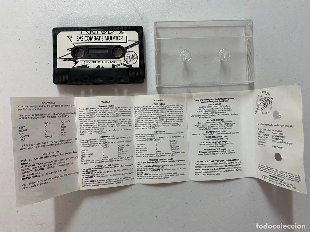 Videojuegos y consolas: SAS COMBAT SIMULATOR - VIDEOJUEGO SPECTRUM - Foto 4