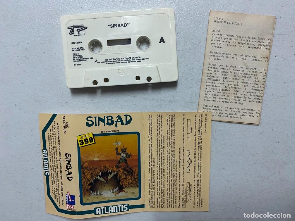 Videojuegos y consolas: SINBAD - VIDEOJUEGO SPECTRUM - Foto 2