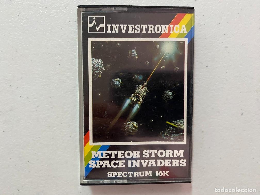 Videojuegos y consolas: METEOR STORM & SPACE INVADERS - VIDEOJUEGO SPECTRUM - Foto 1