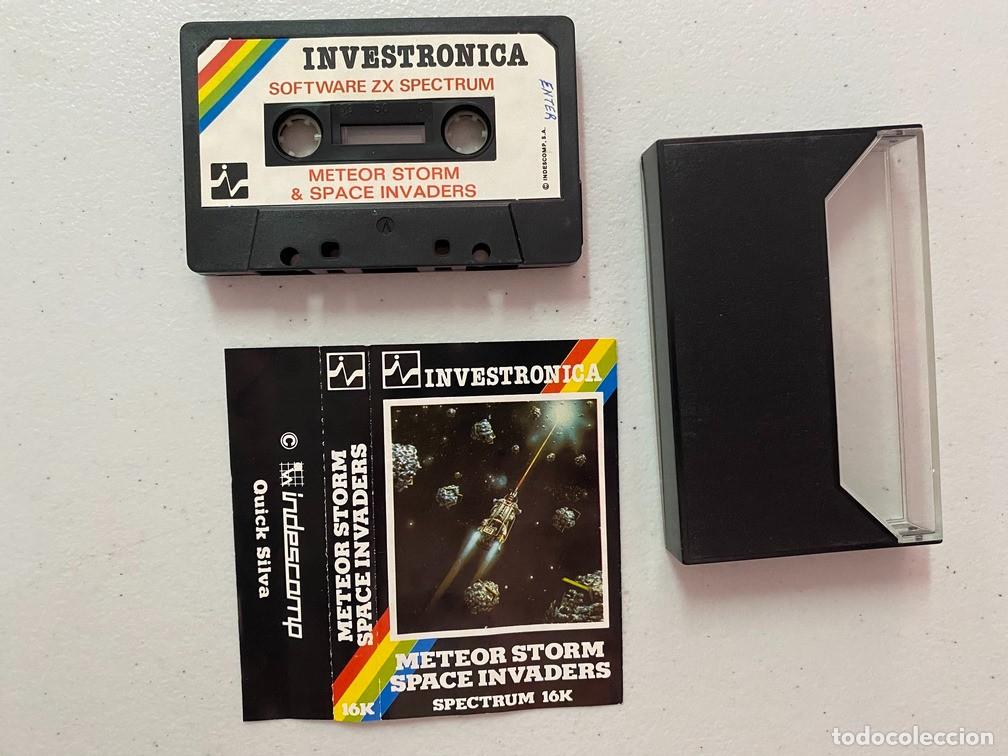 Videojuegos y consolas: METEOR STORM & SPACE INVADERS - VIDEOJUEGO SPECTRUM - Foto 2