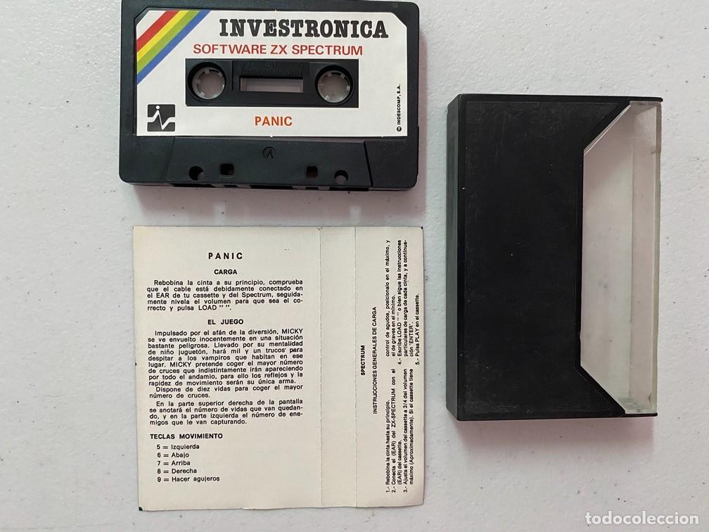 Videojuegos y consolas: PANIC - VIDEOJUEGO SPECTRUM - Foto 3