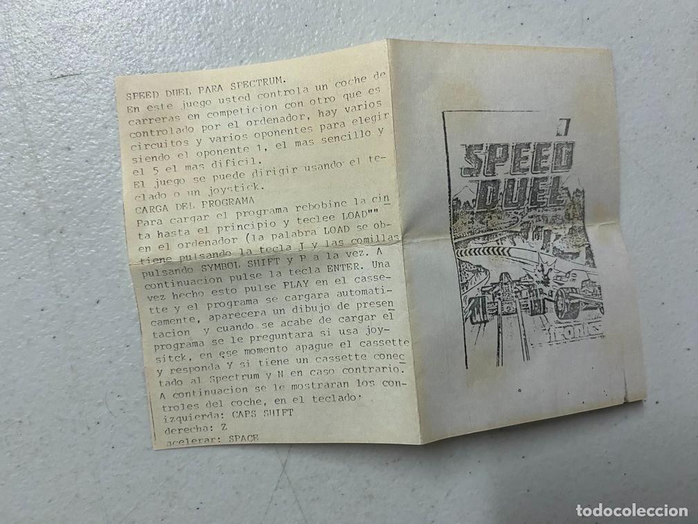 Videojuegos y consolas: 3D SPEED DUEL - VIDEOJUEGO SPECTRUM - Foto 4