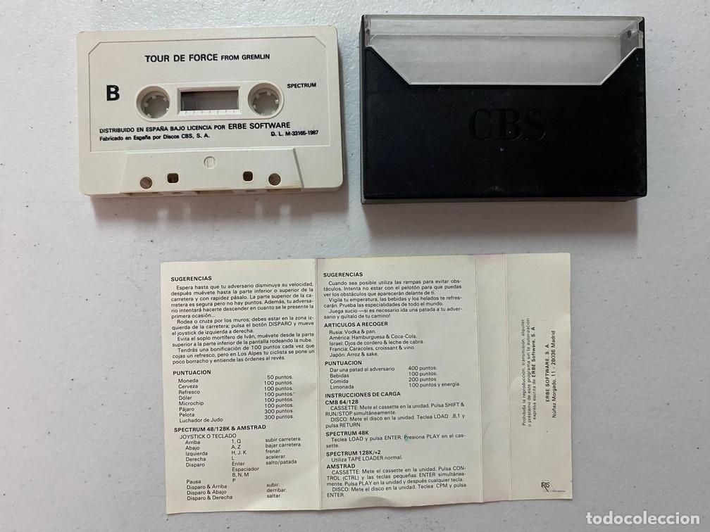 Videojuegos y consolas: TOUR DE FORCE - VIDEOJUEGO SPECTRUM - Foto 3