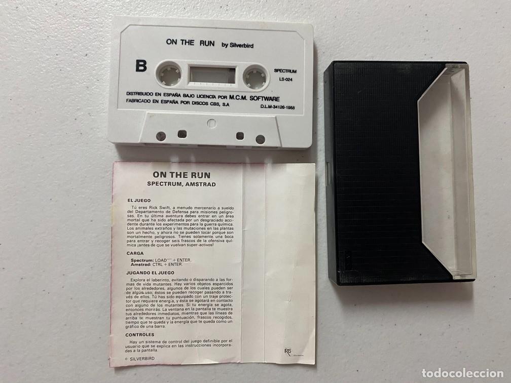 Videojuegos y consolas: ON THE RUN - VIDEOJUEGO SPECTRUM - Foto 3