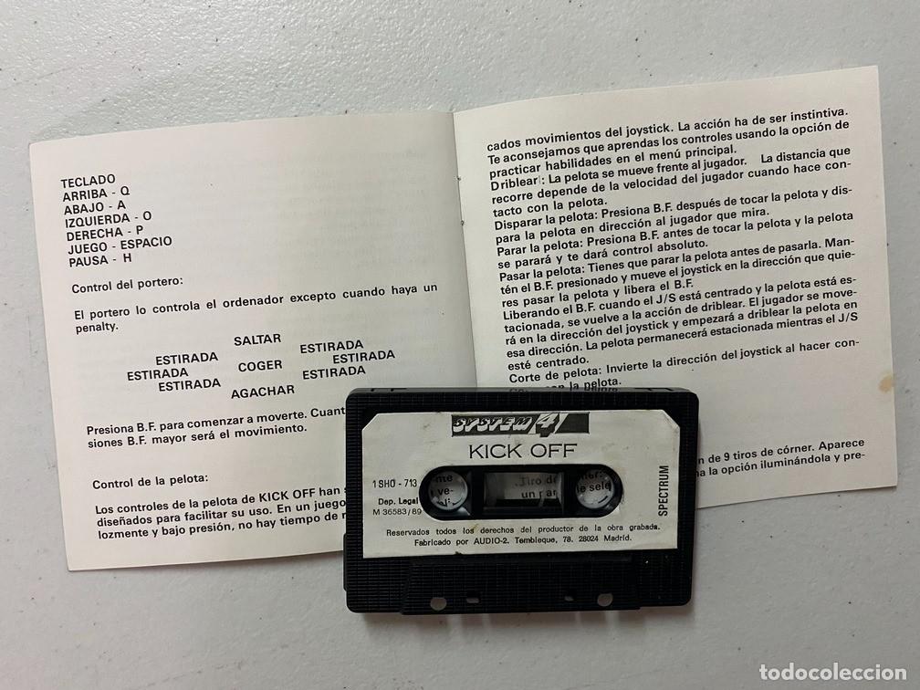 Videojuegos y consolas: KICK OFF - VIDEOJUEGO SPECTRUM SINCLAIR - Foto 6