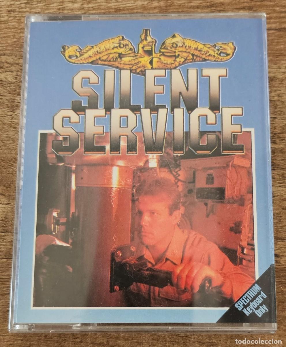Videojuegos y consolas: SPECTRUM 48k CINTA CASSETTE - SILENT SERVICE - MICRO PROSE - Foto 1