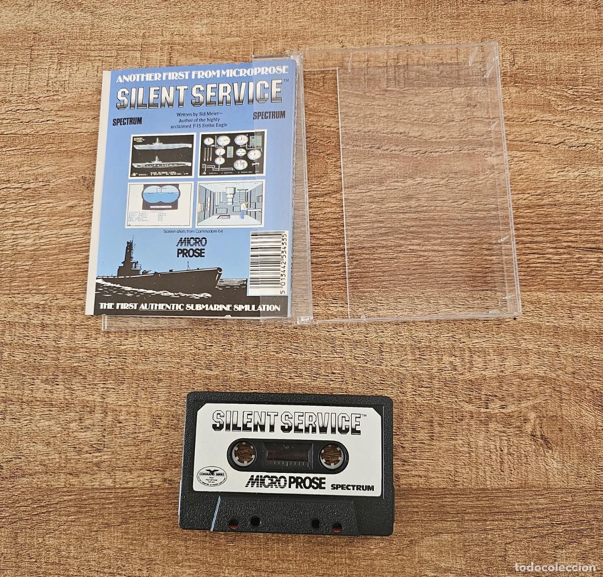 Videojuegos y consolas: SPECTRUM 48k CINTA CASSETTE - SILENT SERVICE - MICRO PROSE - Foto 4