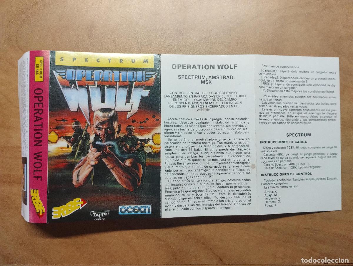 Videojuegos y consolas: Juego ZX Spectrum Operation Wolf - Foto 2