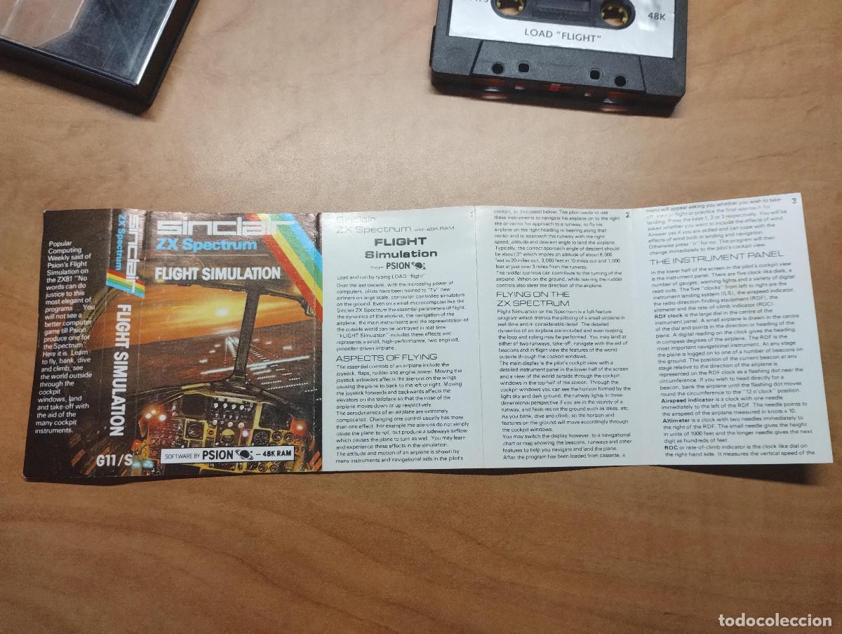 Videojuegos y consolas: Juego ZX Spectrum Flight Simulation - Foto 2
