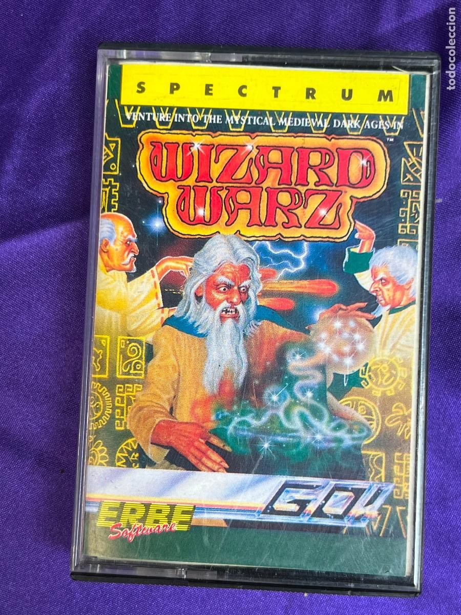 Videojuegos y consolas: JUEGO SPECTRUM EN CASETE WIZARD WAR - Foto 1