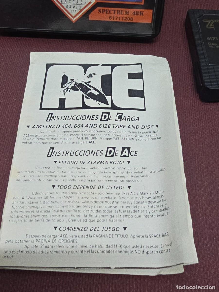 Videojuegos y consolas: Juego ACE Spectrum Cassette / Espa&ntilde;ol - Foto 5