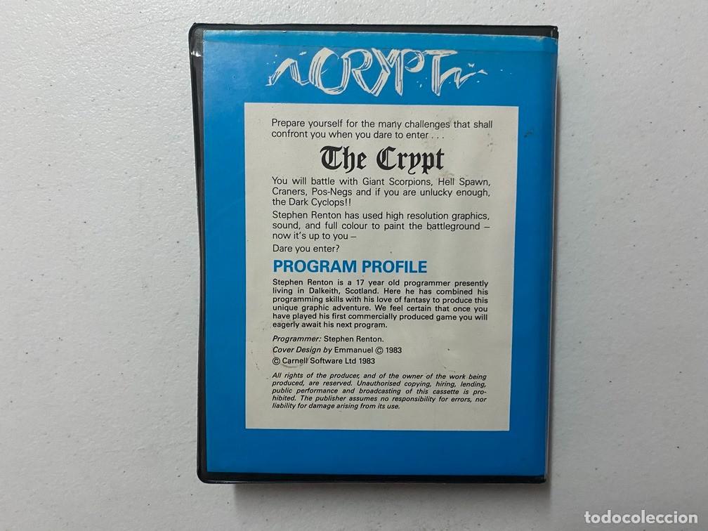 Videojuegos y consolas: Crypt - VIDEOJUEGO SINCLAIR ZX SPECTRUM - Foto 2