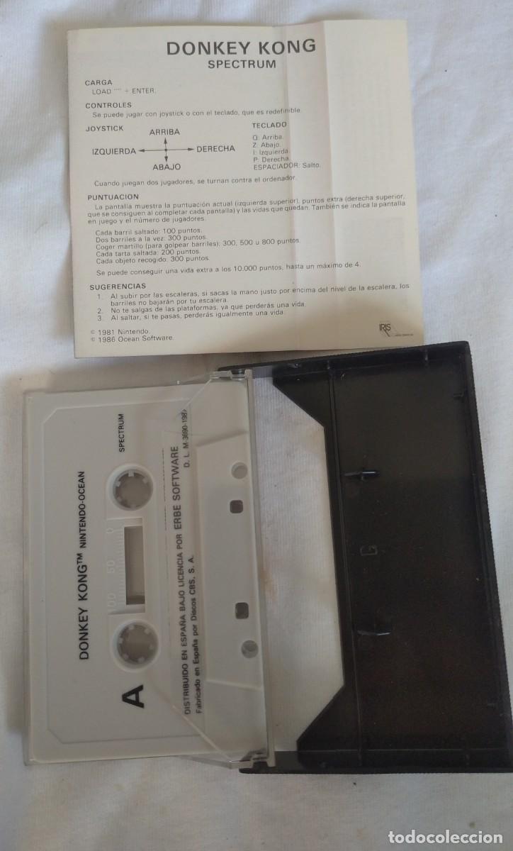 Videojuegos y consolas: Donkey Kong - Spectrum. - Foto 3