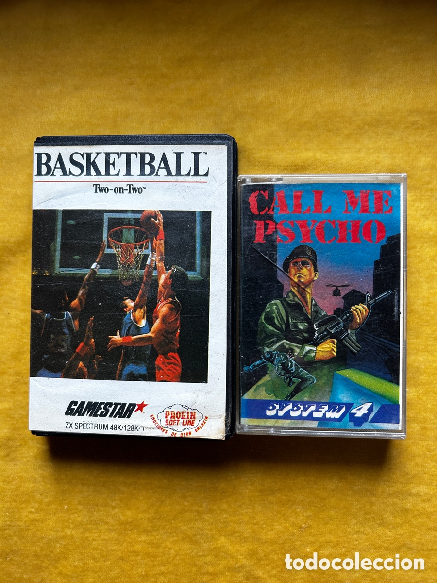 Videojuegos y consolas: Pack Spectrum Basketball + Call me Psycho - Foto 1