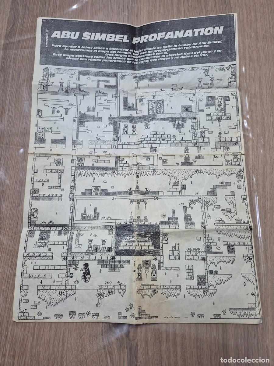 Videojuegos y consolas: RARO ESQUEMA DEL JUEGO ABU SIMBEL PROFANATION - Foto 1