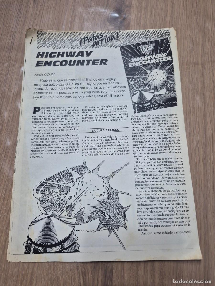 Videojuegos y consolas: MANUAL E INSTRUCCIONES DEL JUEGO HIGHWAY ENCOUNTER - Foto 1