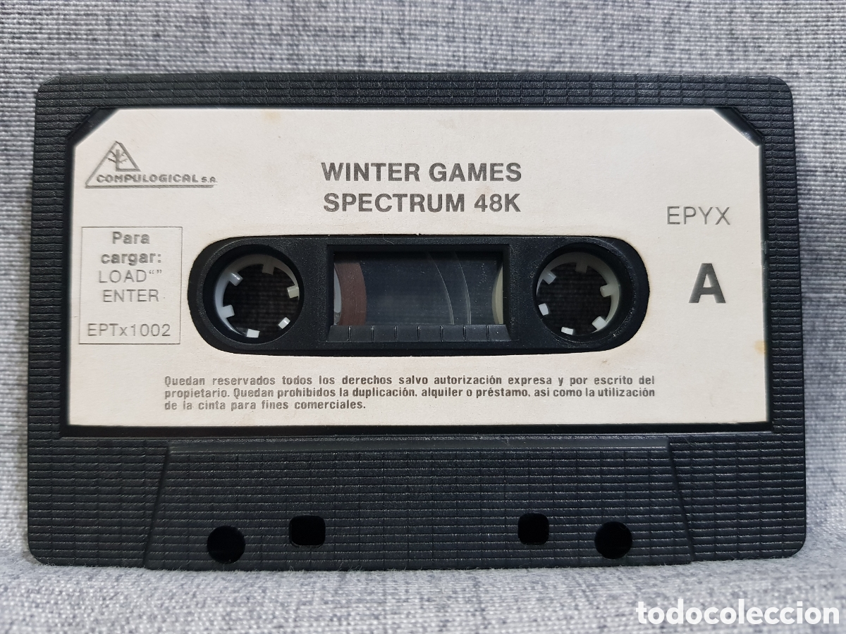Videojuegos y consolas: SPECTRUM 48k WINTER GAMES EPYX COMPUTER SOFTWARE COMPULOGICAL S.A. 1985 - Foto 2