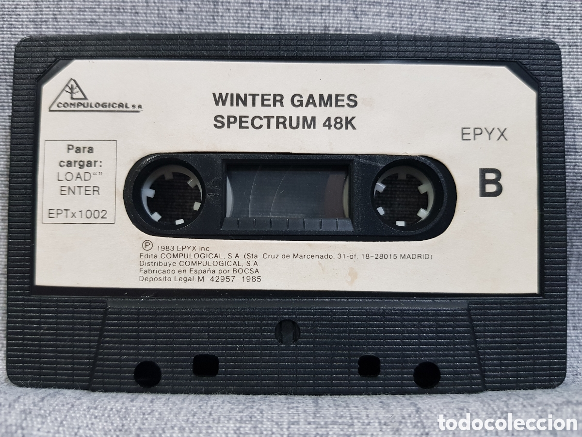 Videojuegos y consolas: SPECTRUM 48k WINTER GAMES EPYX COMPUTER SOFTWARE COMPULOGICAL S.A. 1985 - Foto 3