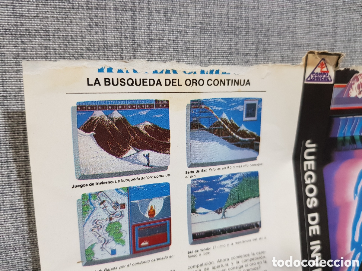 Videojuegos y consolas: SPECTRUM 48k WINTER GAMES EPYX COMPUTER SOFTWARE COMPULOGICAL S.A. 1985 - Foto 5