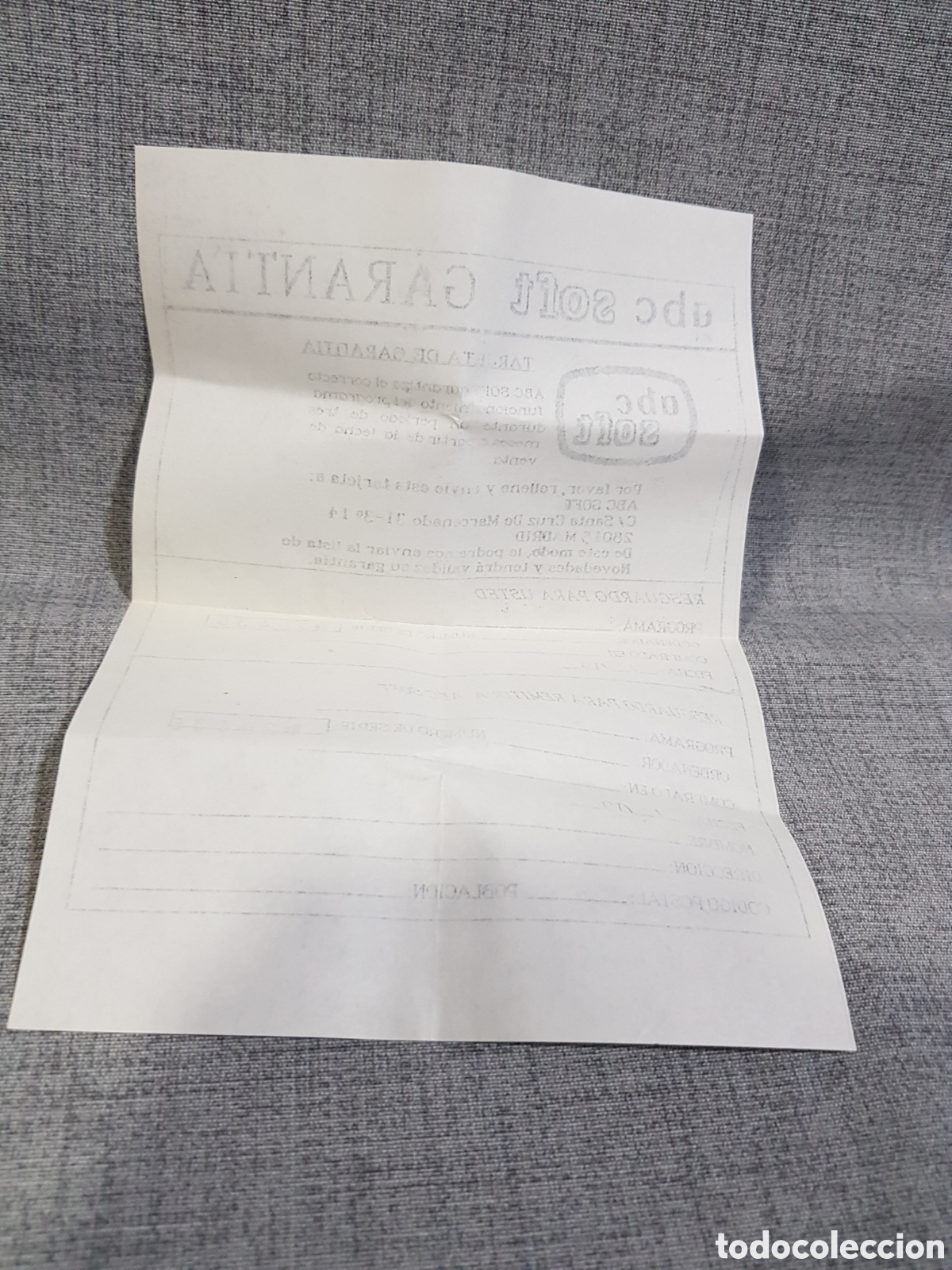 Videojuegos y consolas: ZX SPECTRUM ABC SOFT. ESTUCHE Y DOCUMENTO DE GARANT&Iacute;A - Foto 17