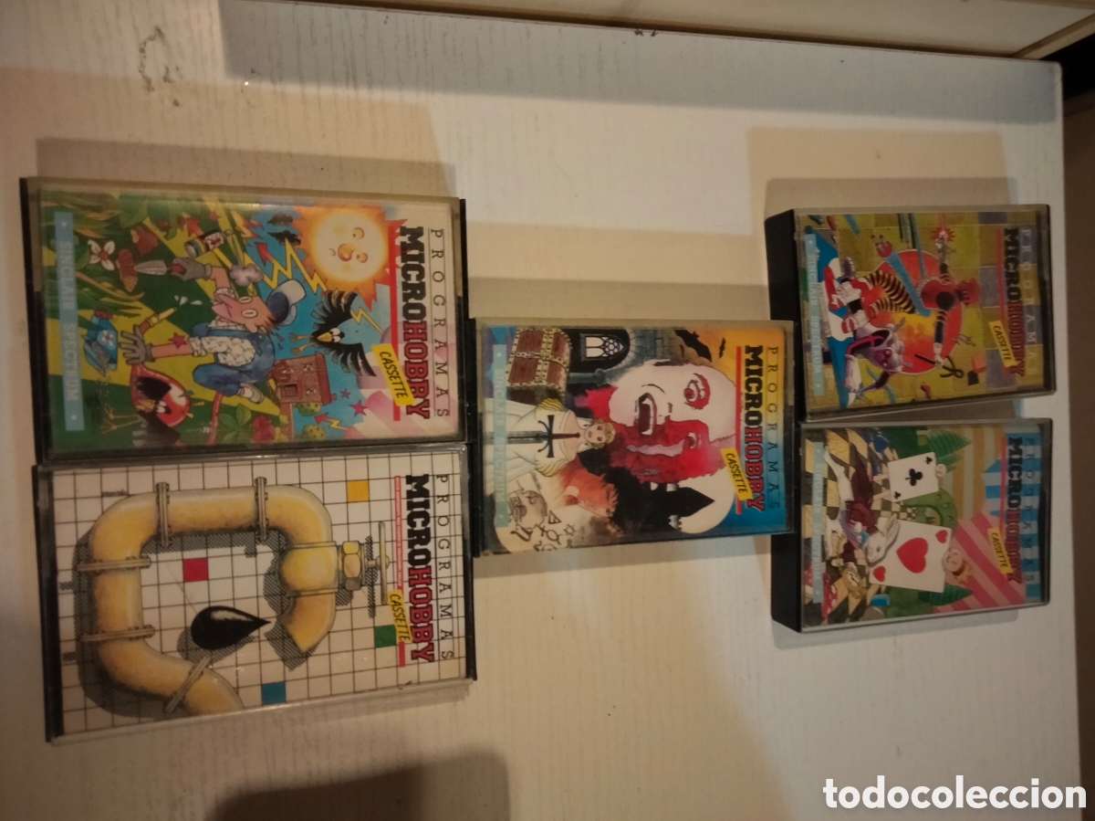 Videojuegos y consolas: Lote 5 cassette programas juegos Microhobby para y/o spectrum - Foto 2
