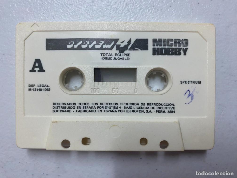 Videojuegos y consolas: MICROHOBBY / TOTAL ECLIPSE DEMO - S&Oacute;LO CINTA - SPECTRUM VIDEOJUEGO - Foto 1