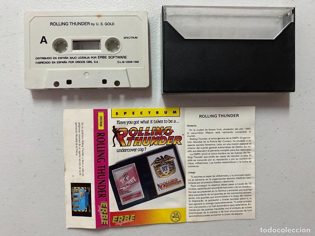 Videojuegos y consolas: ROLLING THUNDER - VIDEOJUEGO SINCLAIR ZX SPECTRUM - Foto 2