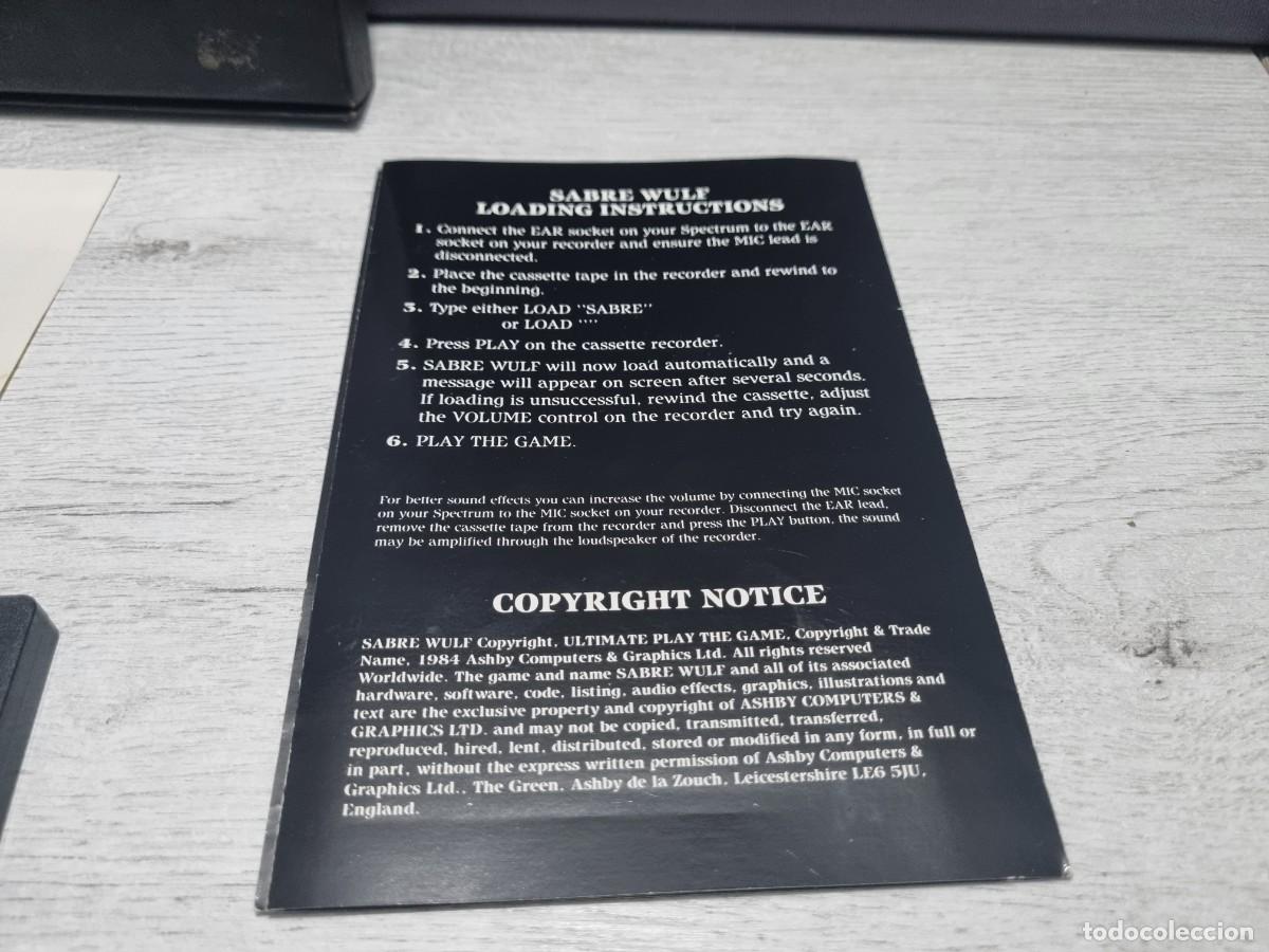 Videojuegos y consolas: Juego Sabr&eacute; Wulf para Spectrum - Foto 12