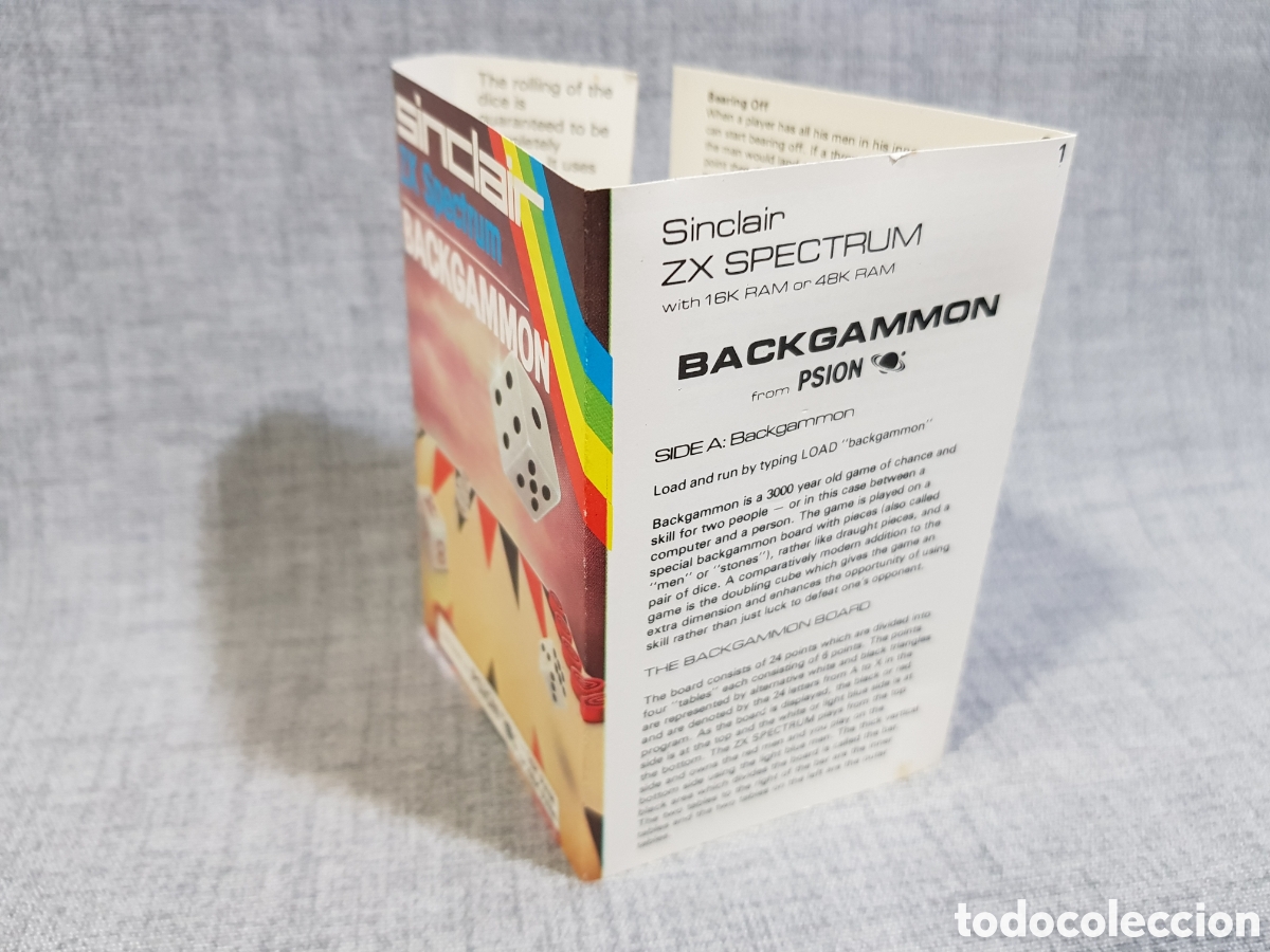Videojuegos y consolas: SINCLAIR ZX SPECTRUM REVERSI / BACKGAMMON / COOKIE - Foto 5