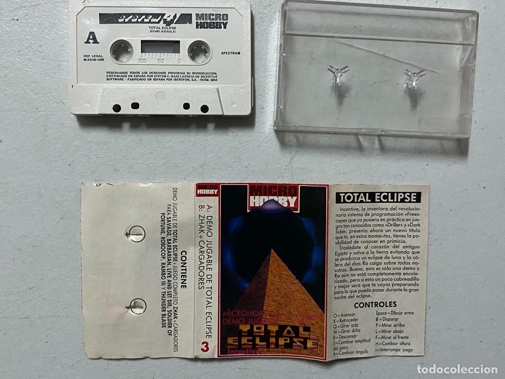 Videojuegos y consolas: MICROHOBBY 3 TOTAL ECLIPSE Y ZHACK - VIDEOJUEGO SINCLAIR ZX SPECTRUM - Foto 4