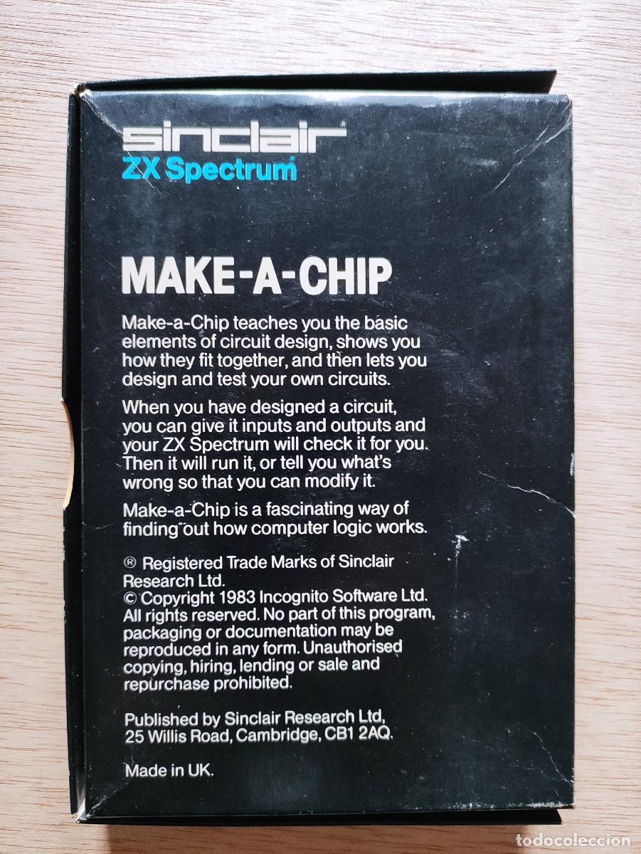 Videojuegos y consolas: MAKE A CHIP. ZX SPECTRUM. SINCLAIR - Foto 2
