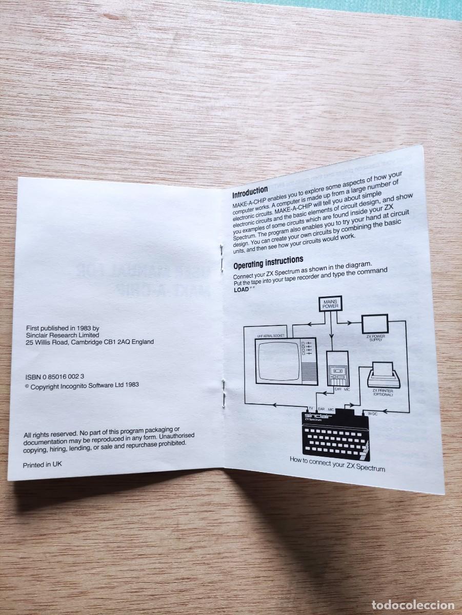 Videojuegos y consolas: MAKE A CHIP. ZX SPECTRUM. SINCLAIR - Foto 5