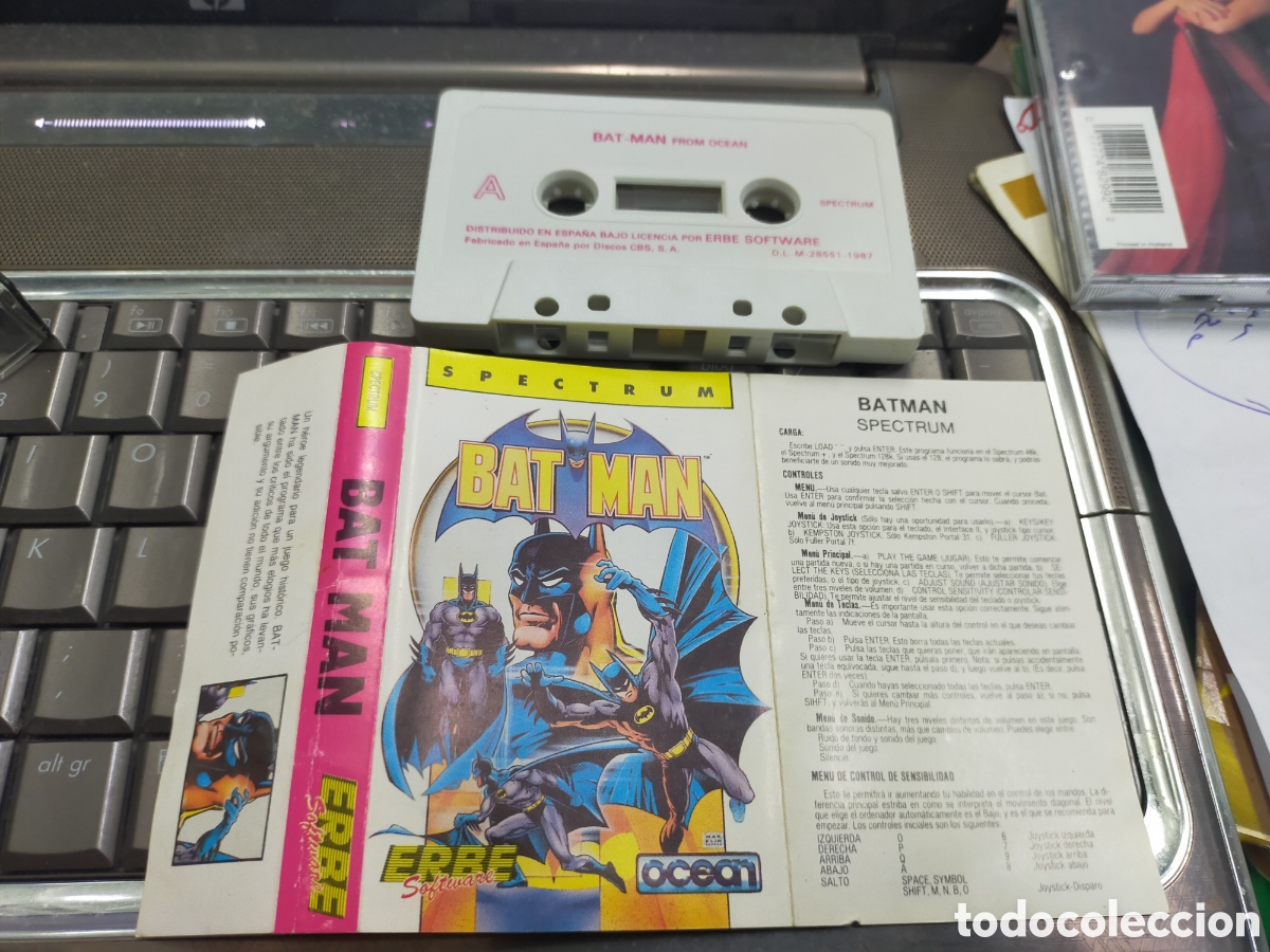 Videojuegos y consolas: Juego bat man spectrum 1987 - Foto 1