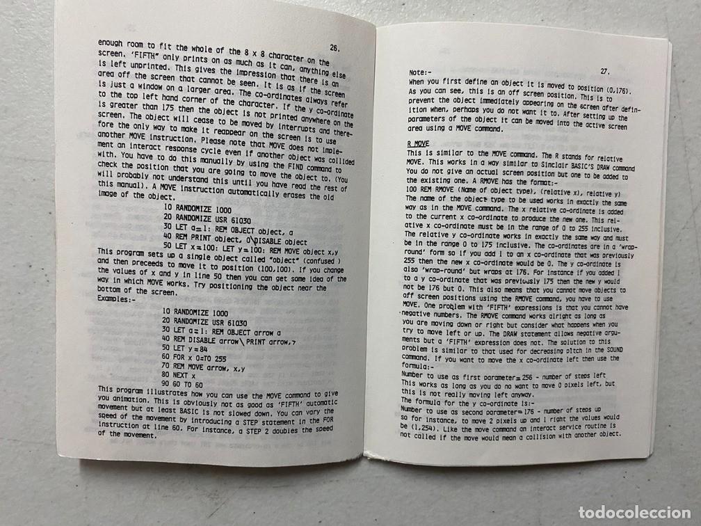 Videojuegos y consolas: FIFTH - BASIC EXTENSION FOR GAMES WRITING - VIDEOJUEGO SPECTRUM - Foto 8