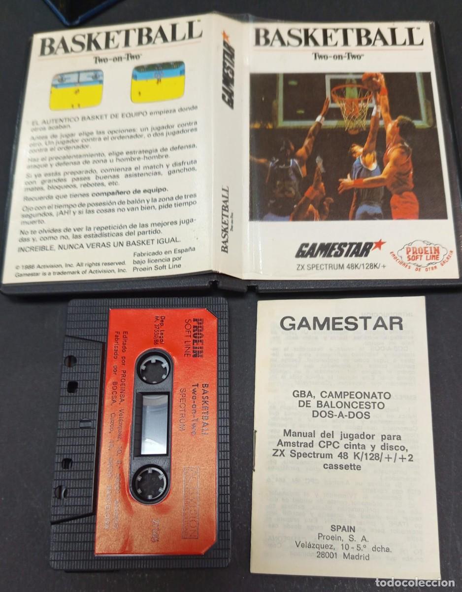 Videojuegos y consolas: JUEGO SPECTRUM BASKETBALL TWO-ON-TWO - Foto 1