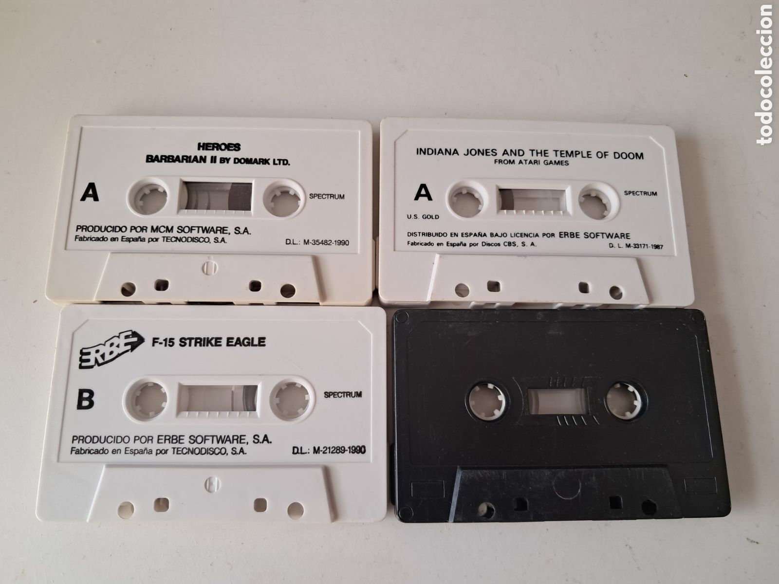 Videojuegos y consolas: LOTE 4 CINTAS SPECTRUM. SIN CAJAS. - Foto 2