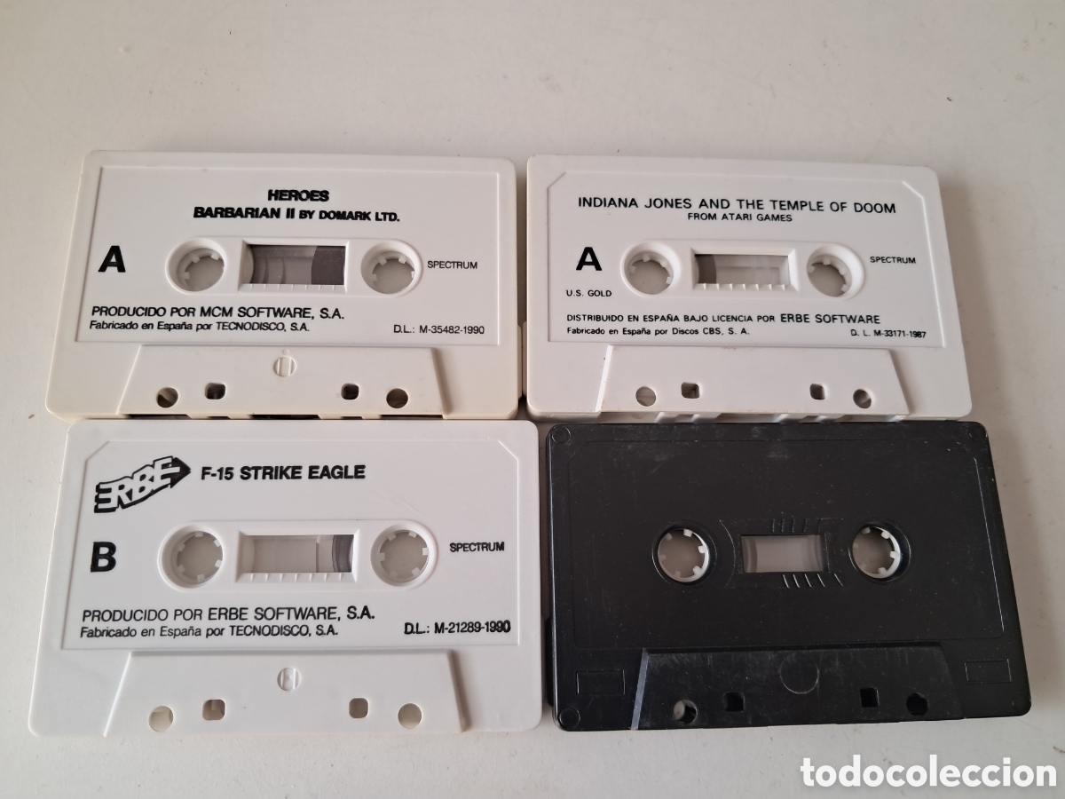Videojuegos y consolas: LOTE 4 CINTAS SPECTRUM. SIN CAJAS. - Foto 3